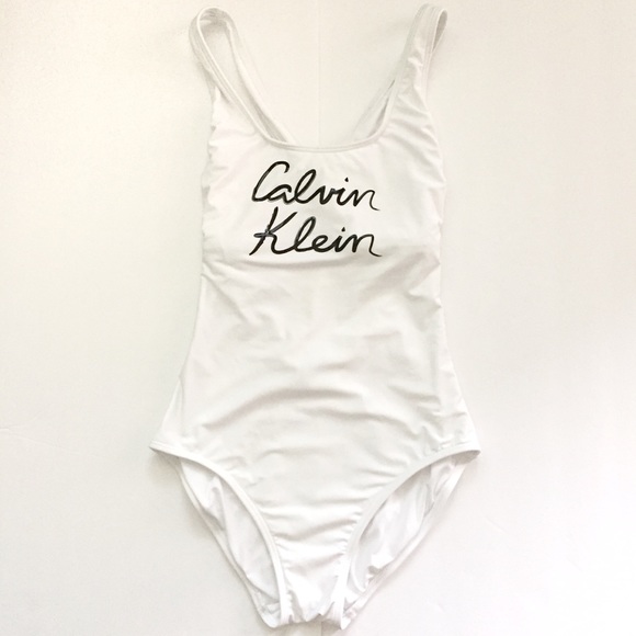 Calvin Klein Other - Calvin Klein white one piece swimsuit, M